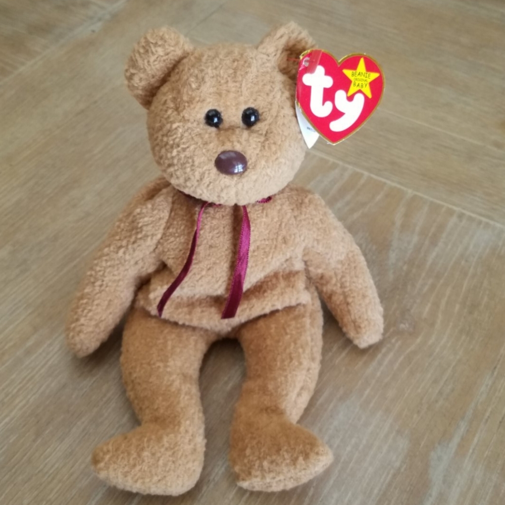 Rare Curly beanie baby